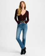 Veronica Beard Thelma Cashmere Cardigan - Dark Currant