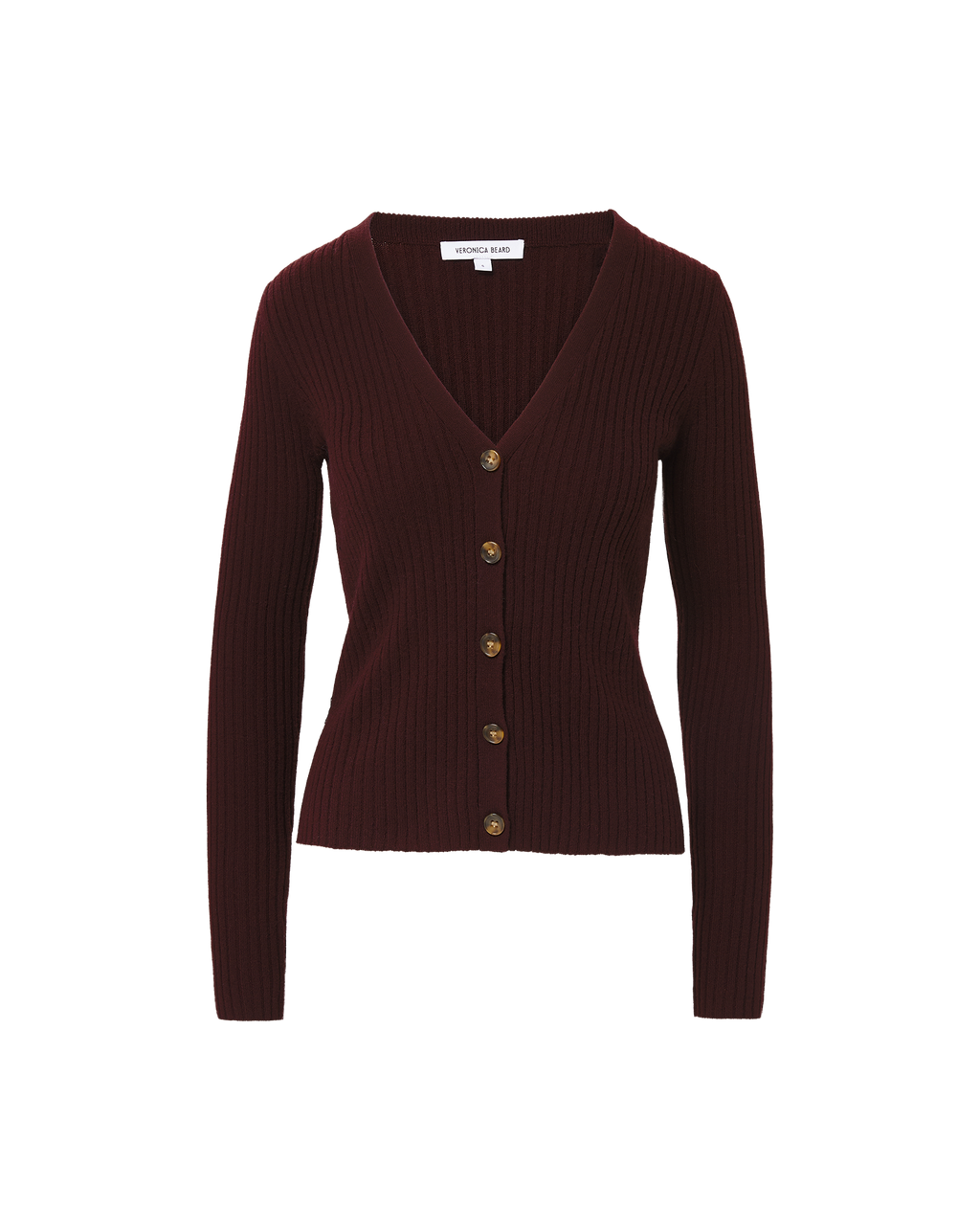Veronica Beard Thelma Cashmere Cardigan - Dark Currant