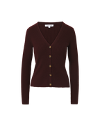 Veronica Beard Thelma Cashmere Cardigan - Dark Currant