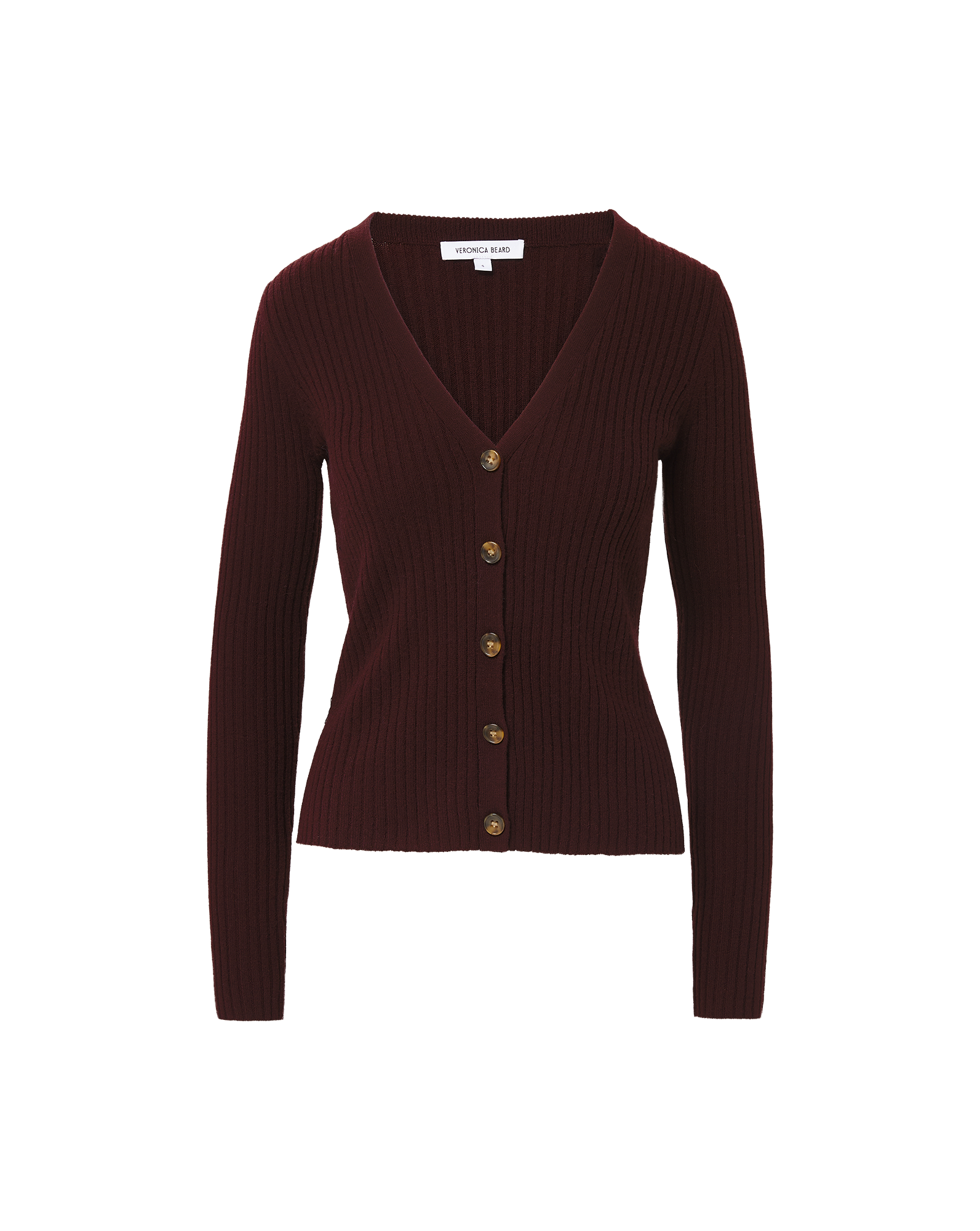 Veronica Beard Thelma Cashmere Cardigan - Dark Currant