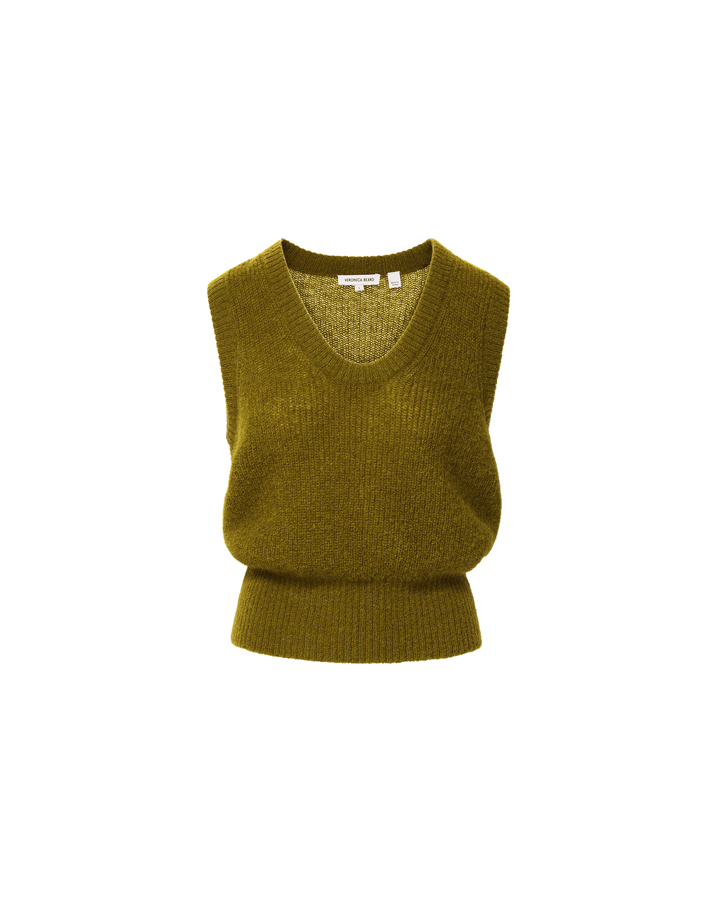 Veronica Beard Jovana Mohair Sweater Vest Moss