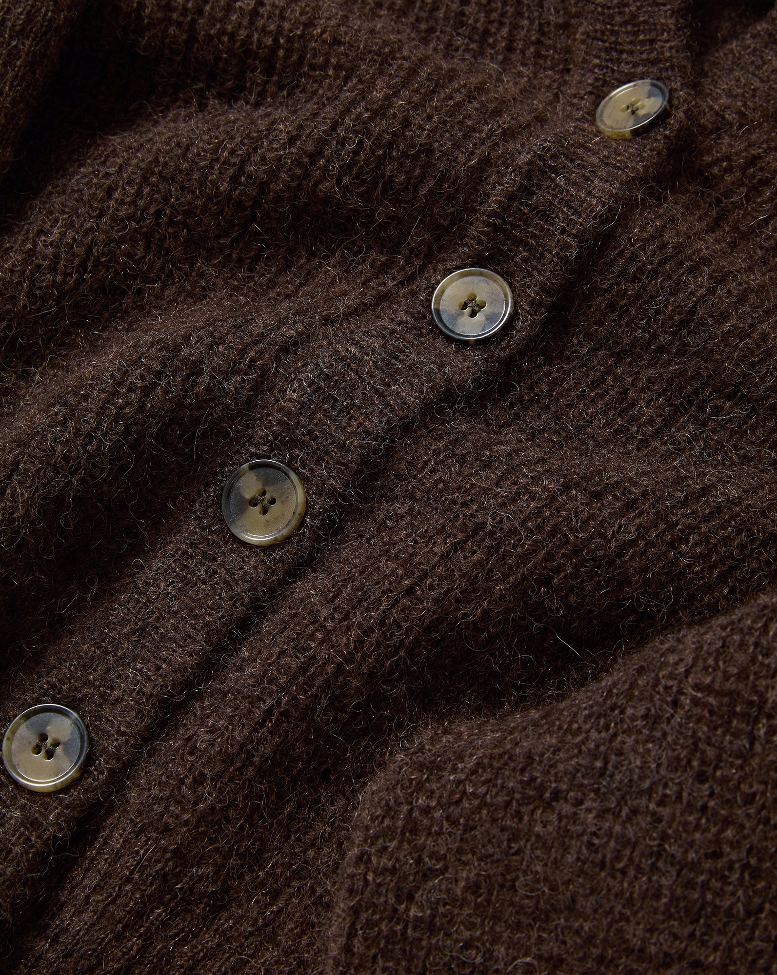 Veronica Beard Gilmour Mohair Cardigan - Dark Umber