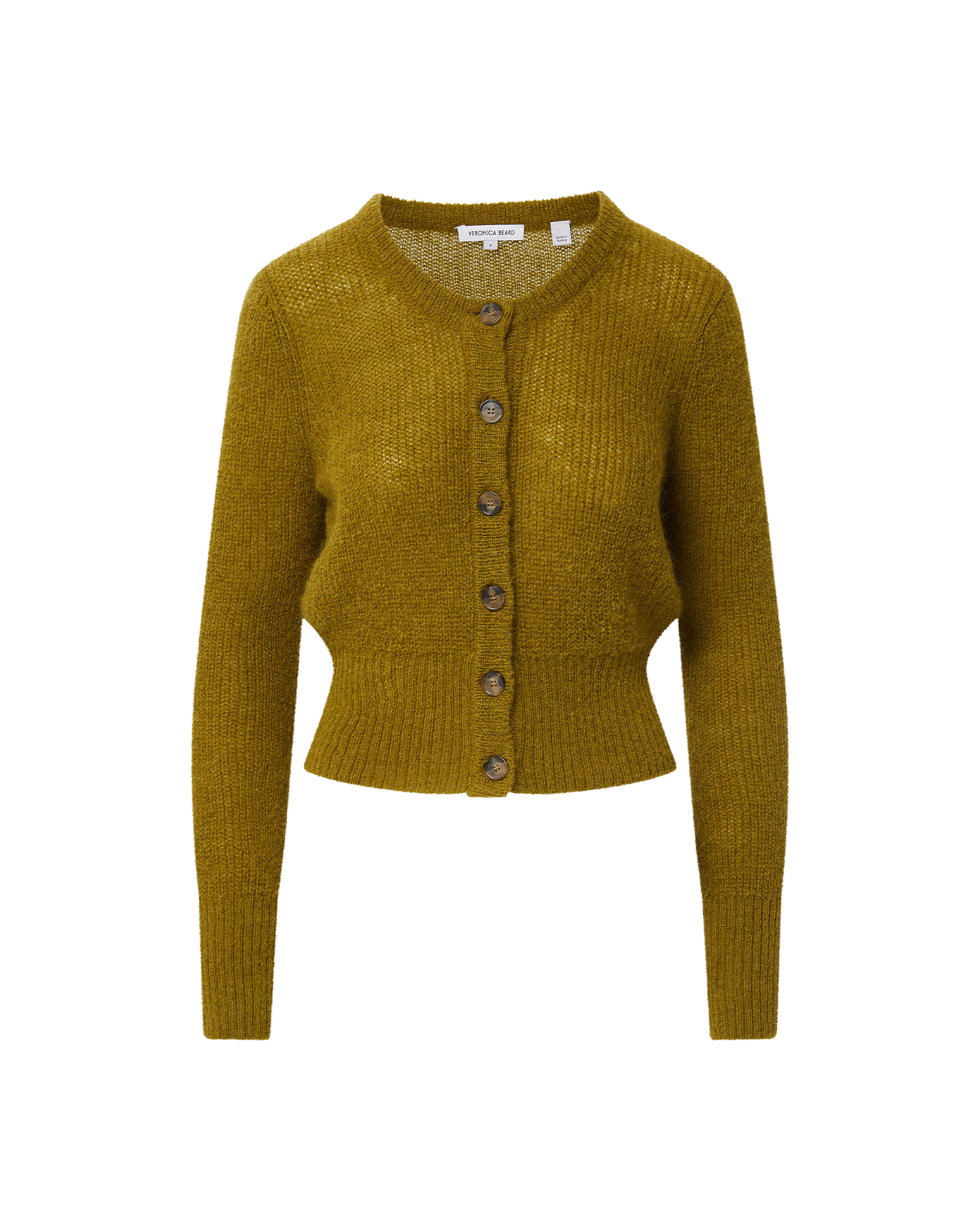 Gilmour Mohair Cardigan in Moss Green | Veronica Beard