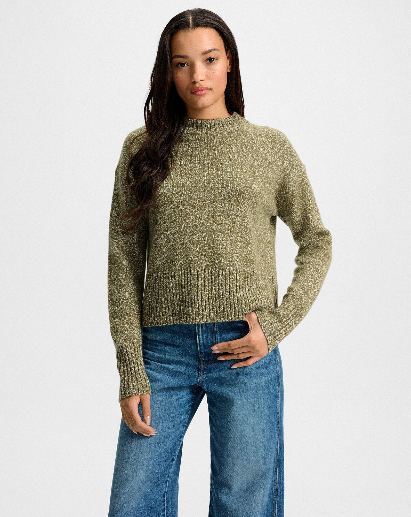 Veronica Beard Andi Cashmere Sweater - Cypress Multi