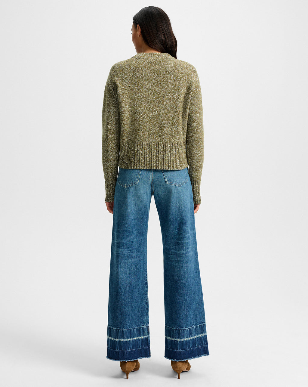 Veronica Beard Andi Cashmere Sweater - Cypress Multi