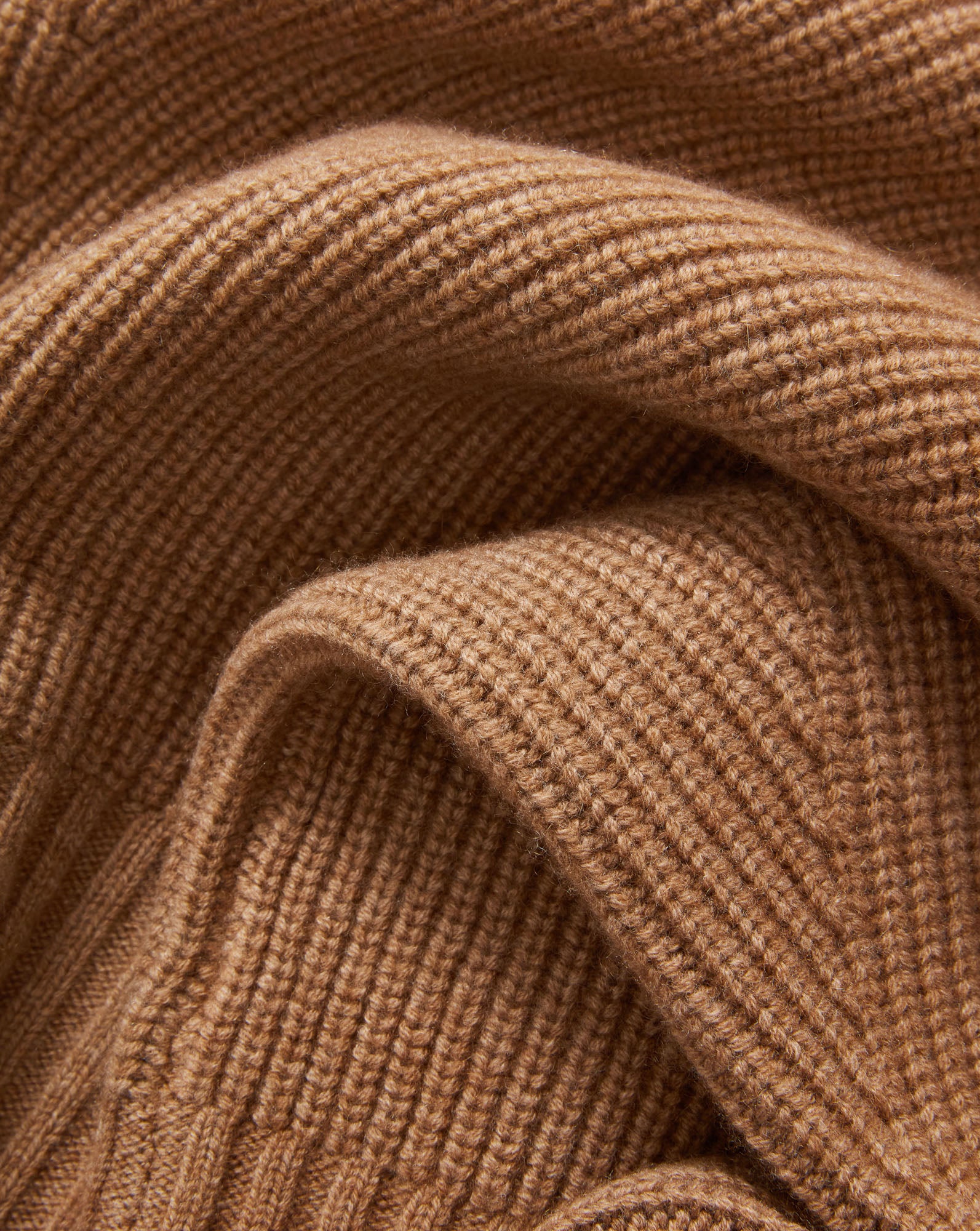 Matilda Cashmere Turtleneck Sweater in Dark Acorn Brown Melange