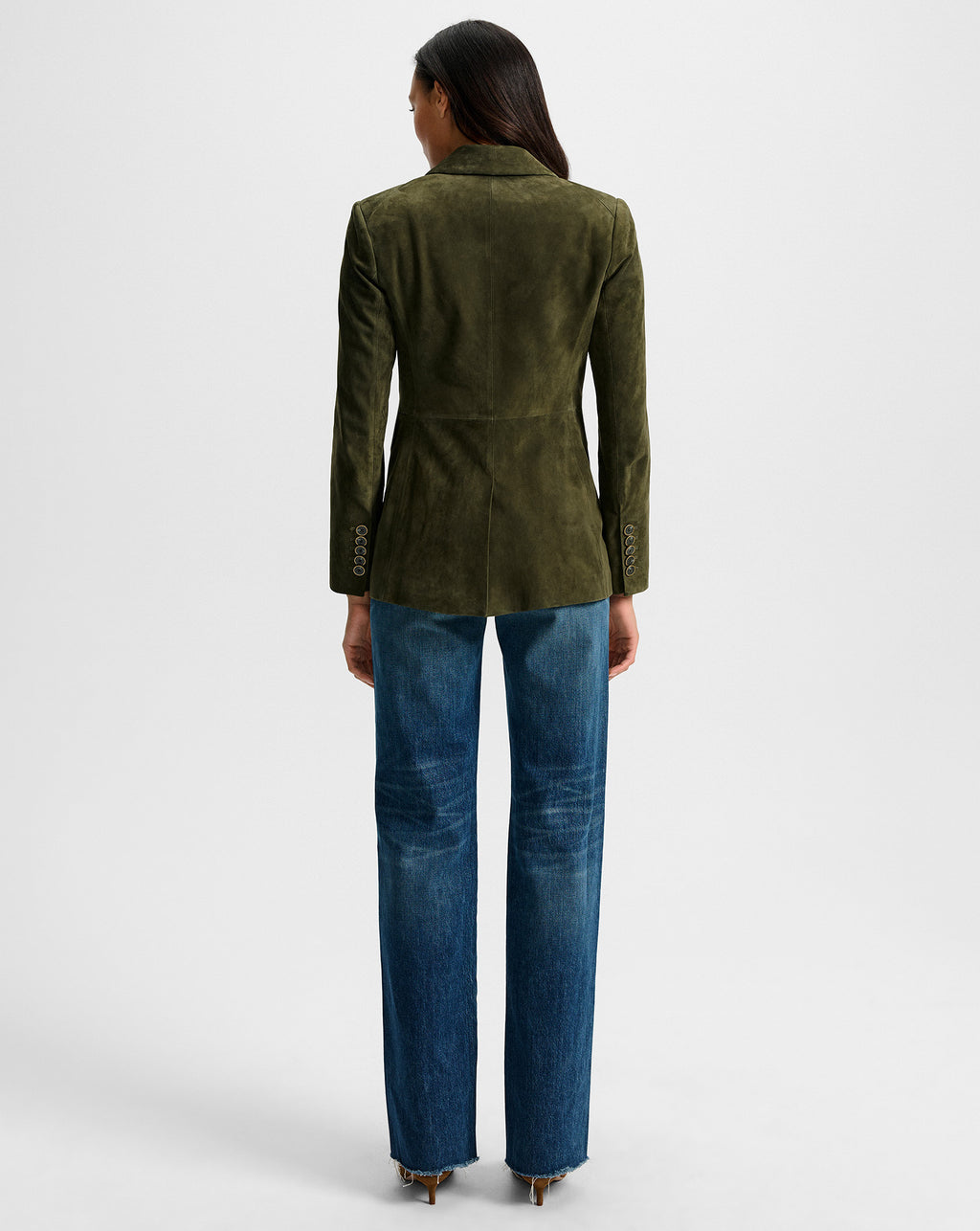 Veronica Beard Duane Suede Dickey Jacket - Cypress