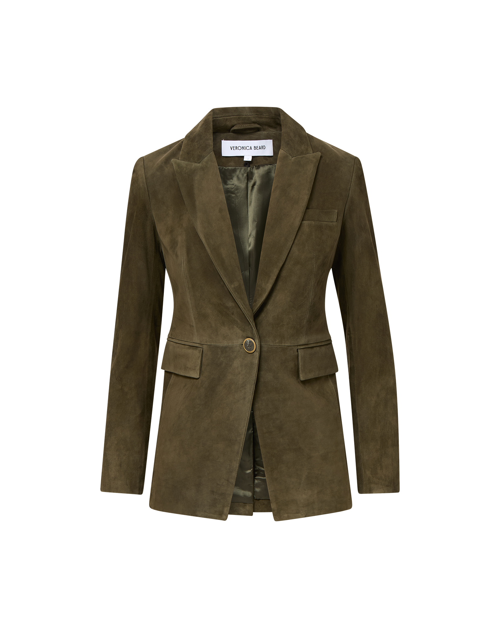 Veronica Beard Duane Suede Dickey Jacket - Cypress