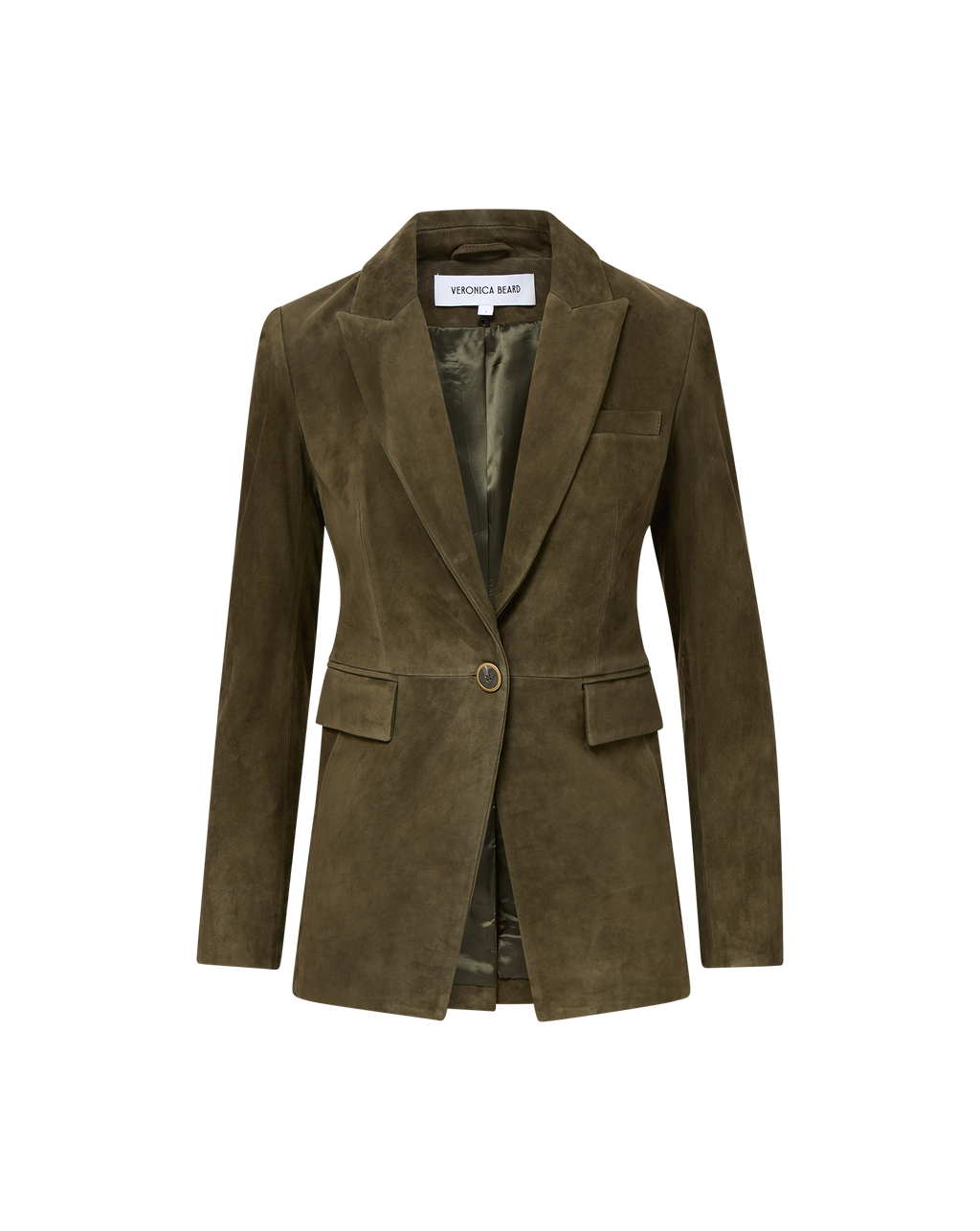 Veronica Beard Duane Suede Dickey Jacket - Cypress