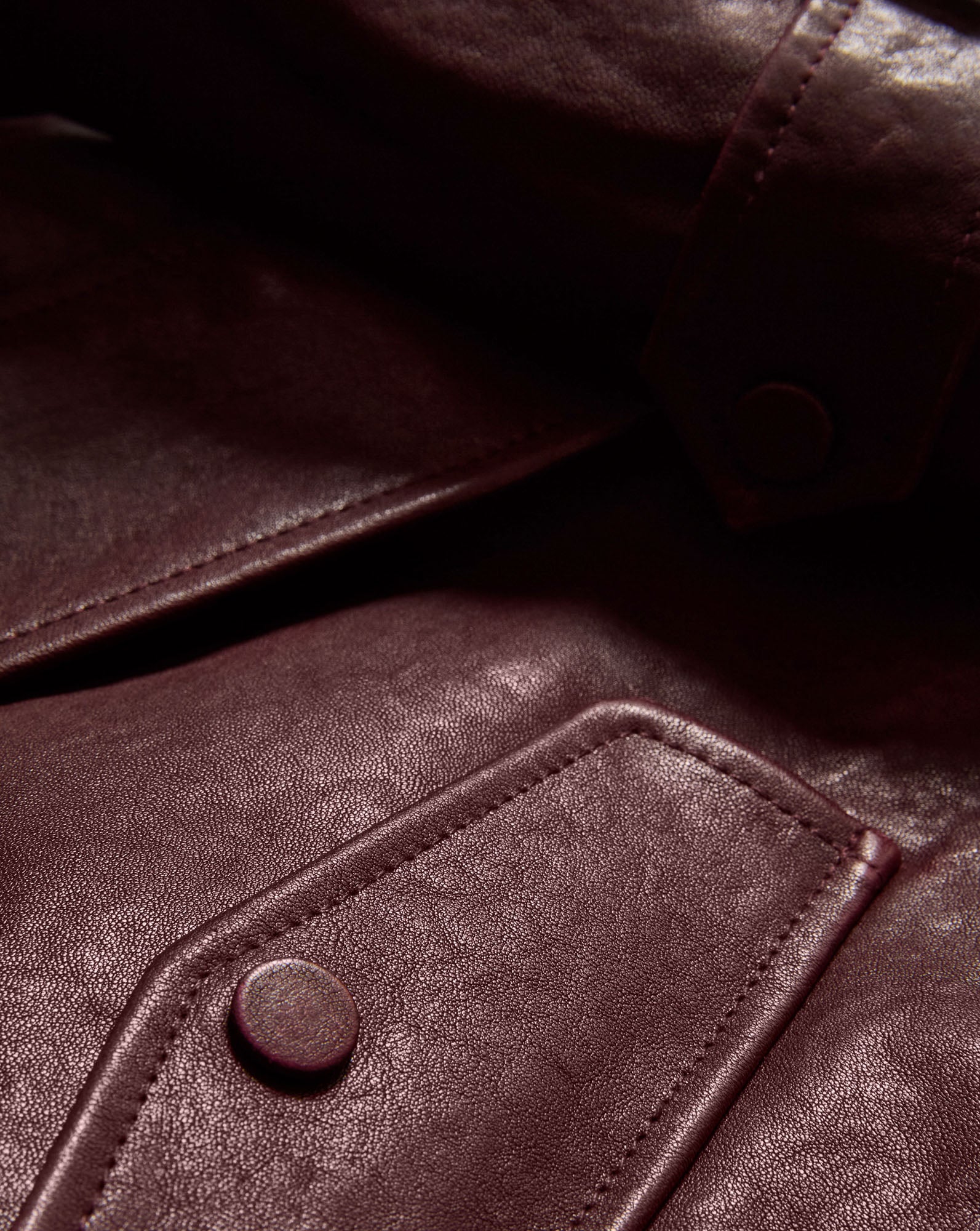 Veronica Beard Bateman Cropped Leather Jacket - Raisin