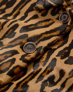 Veronica Beard Shelley Calf Hair Dickey Coat - Camel Multi
