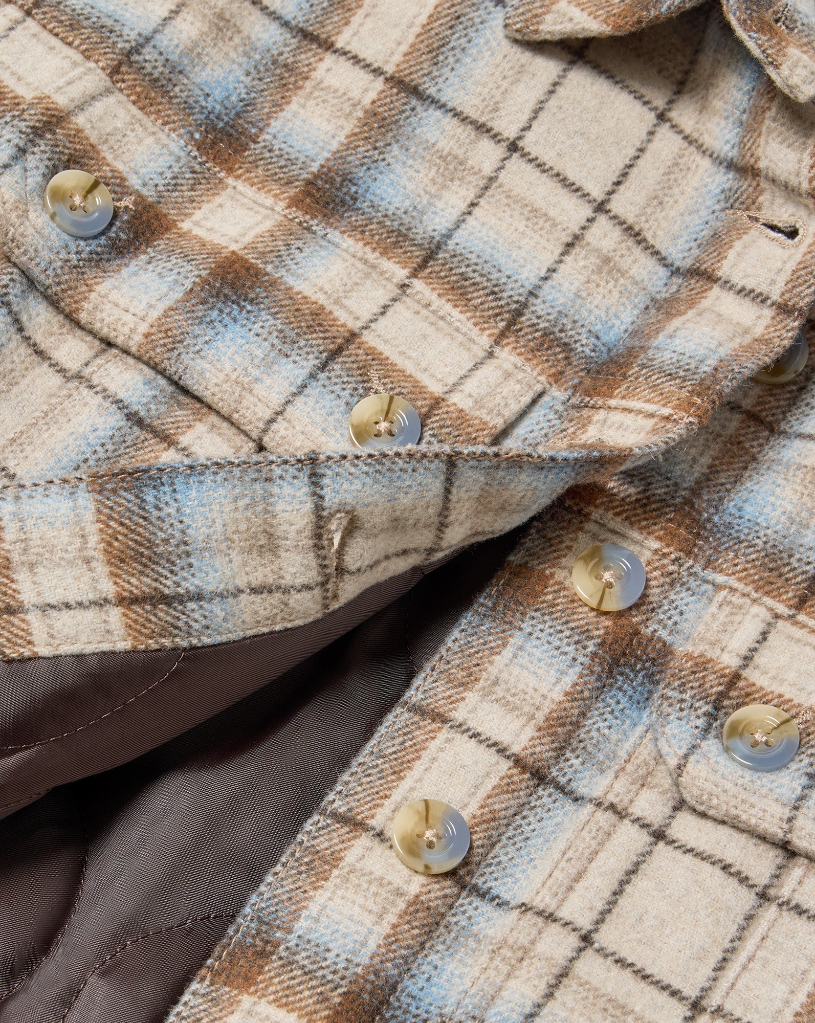 Veronica Beard Mikaela Belted Shacket - Whisky Multi Plaid