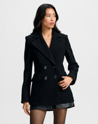 Veronica Beard Duran Wool Coat - Black