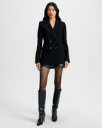 Veronica Beard Duran Wool Coat - Black