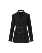 Veronica Beard Duran Wool Coat - Black