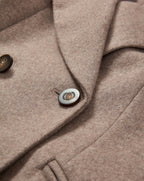 Veronica Beard Seth Wool-Cashmere Dickey Coat - Taupe Melange