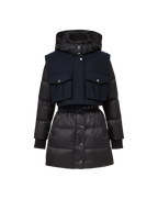 Veronica Beard Jarvis Layered Puffer Coat - Black