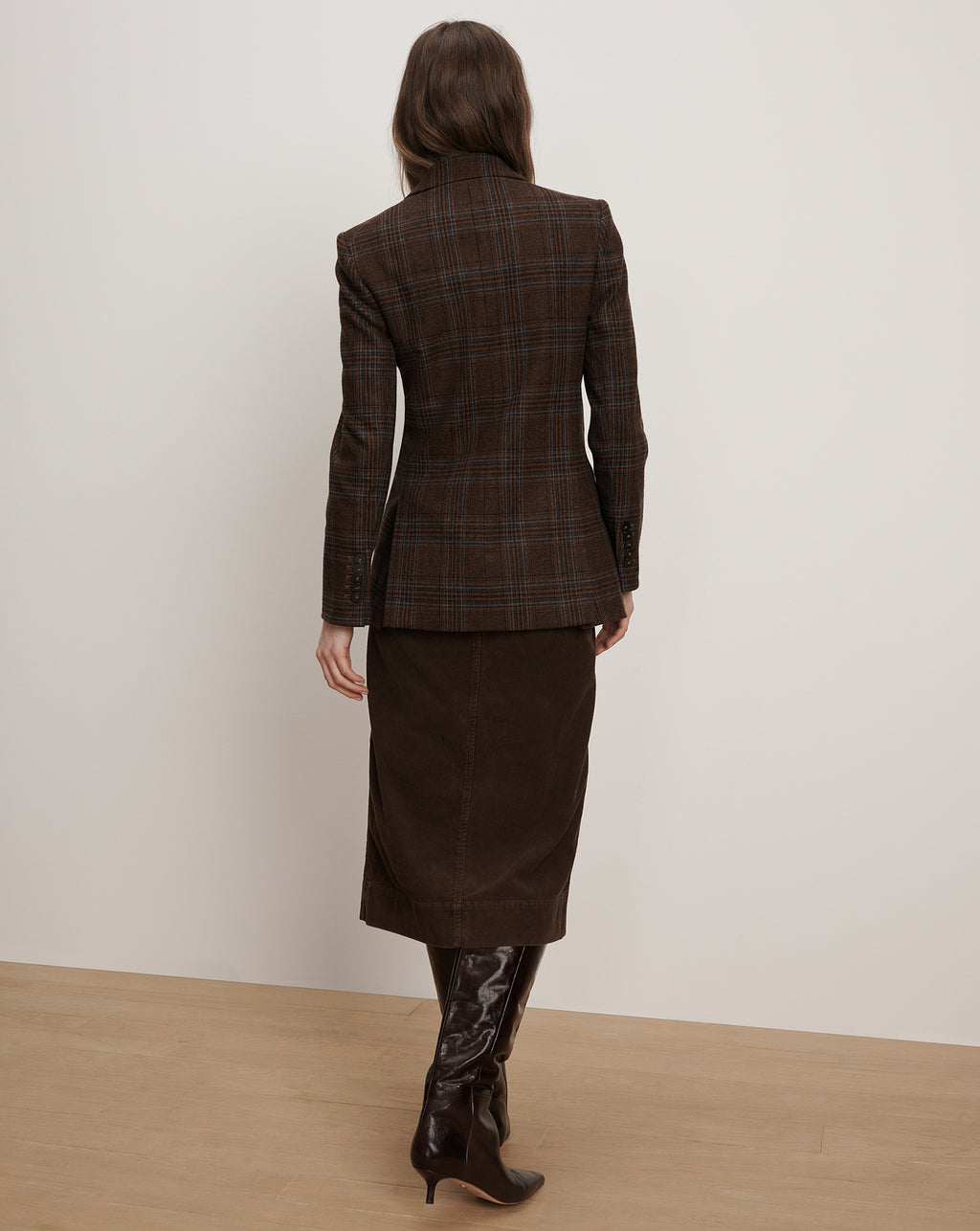 Veronica Beard Maci Plaid Dickey Jacket - Brown Multi