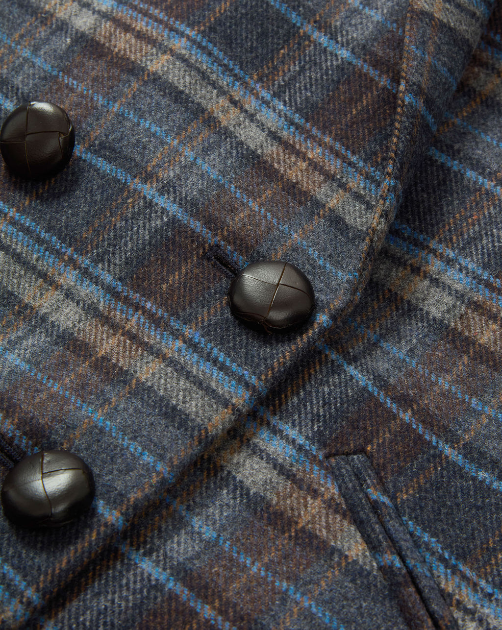 Veronica Beard Oria Plaid Dickey Jacket - Blue Multi