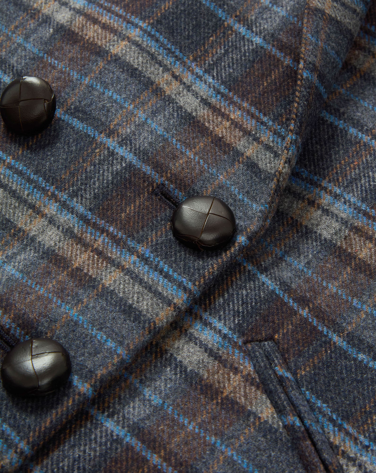 Veronica Beard Oria Plaid Dickey Jacket - Blue Multi