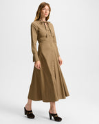 Veronica Beard Honora Midi Shirtdress - Lichen