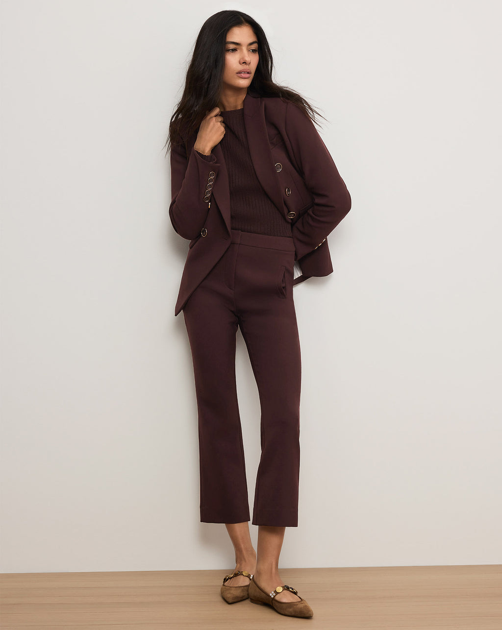 Veronica Beard Miller Dickey Jacket - Dark Currant
