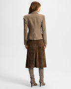 Veronica Beard Rickie Cropped Dickey Jacket - Lichen Melange
