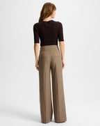 Veronica Beard Giovanna Wide-Leg Pant - Lichen Melange