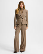 Veronica Beard Giovanna Wide-Leg Pant - Lichen Melange