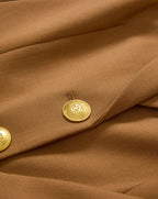 Veronica Beard Izara Wool Dickey Jacket - Dark Acorn