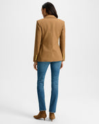 Veronica Beard Izara Wool Dickey Jacket - Dark Acorn
