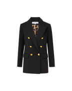 Veronica Beard Rhys Wool Dickey Jacket - Black