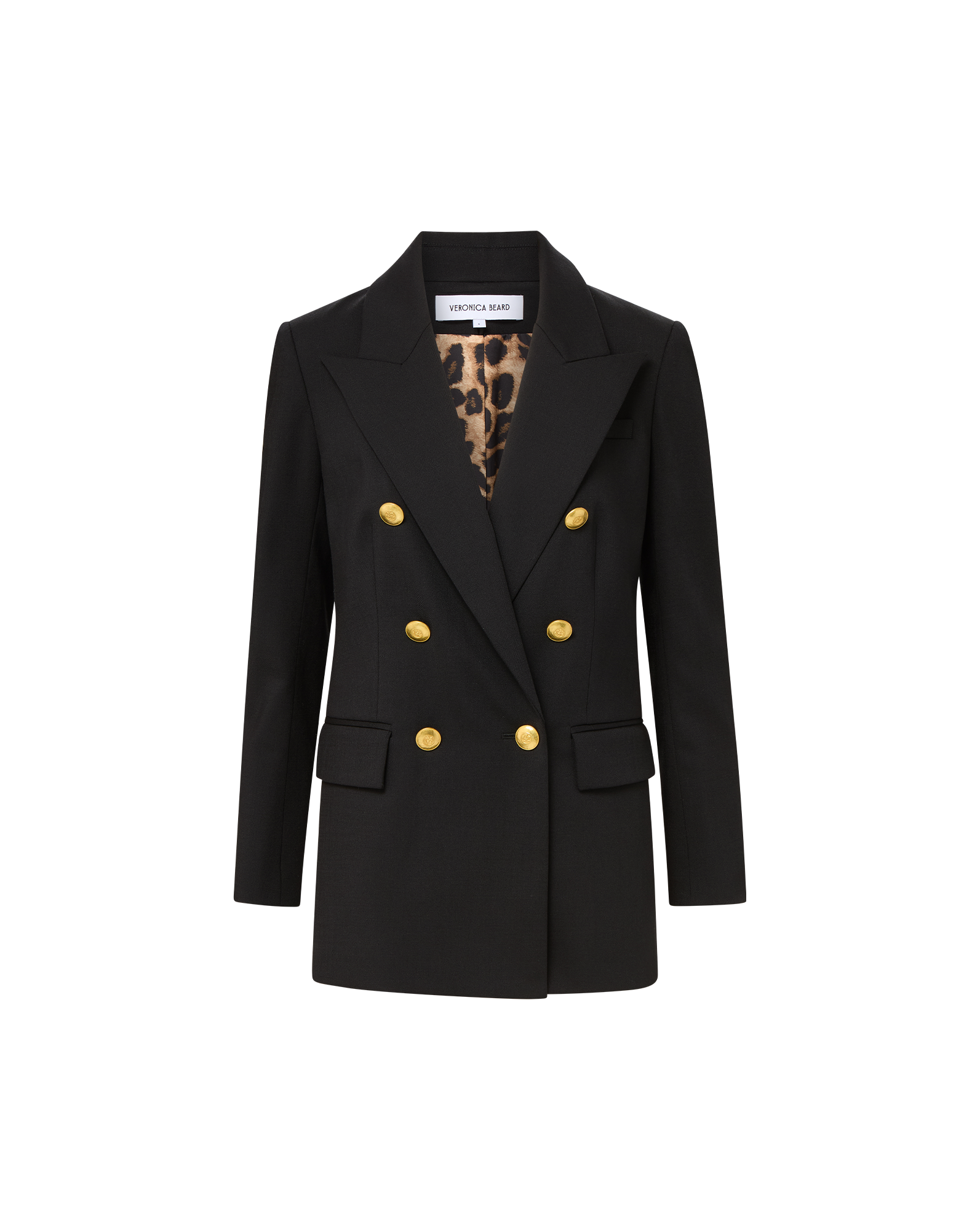 Veronica Beard Rhys Wool Dickey Jacket - Black