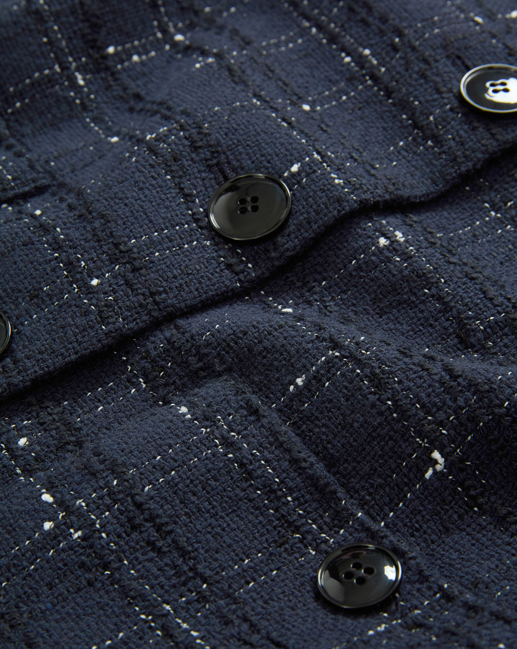 Veronica Beard Andrea Tweed Jacket - Navy/Off-White