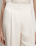 Veronica Beard Robinne Wide-Leg Pant - Dove White