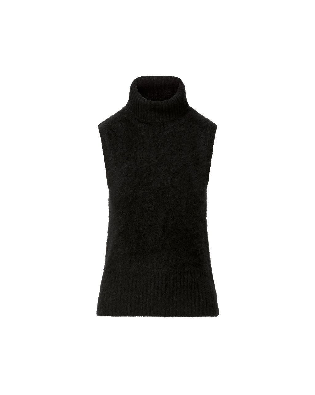 Veronica Beard Mazzy Brushed Cashmere Sleeveless Sweater Black