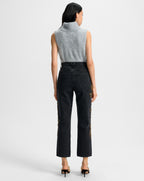 Veronica Beard Mazzy Brushed Cashmere Sleeveless Sweater - Heather Grey