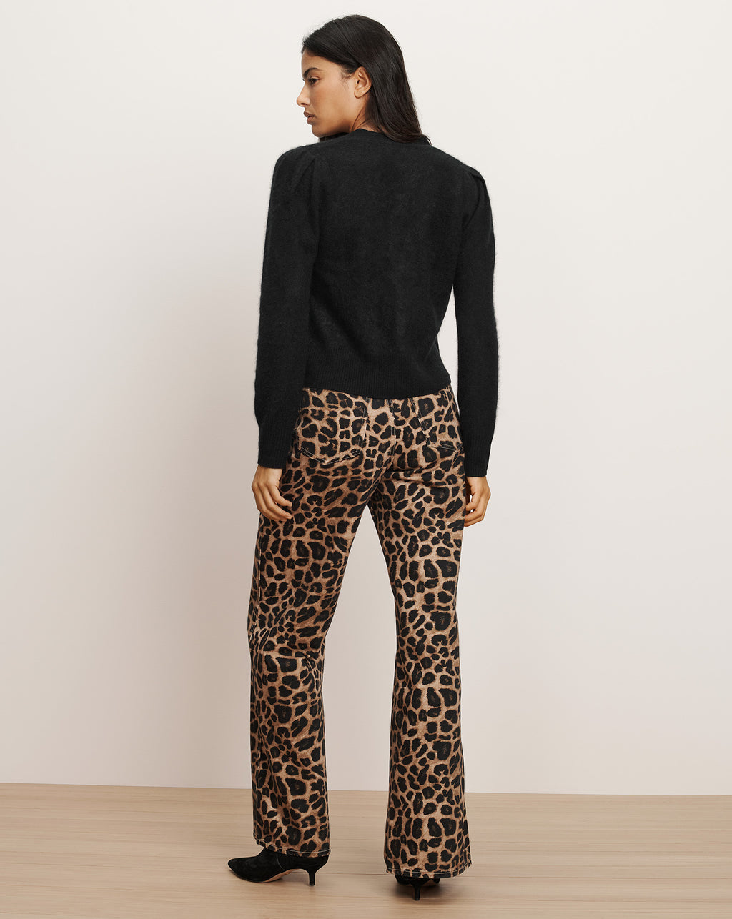 Veronica Beard Solene Brushed Cashmere Cardigan - Black