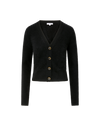 Veronica Beard Solene Brushed Cashmere Cardigan - Black