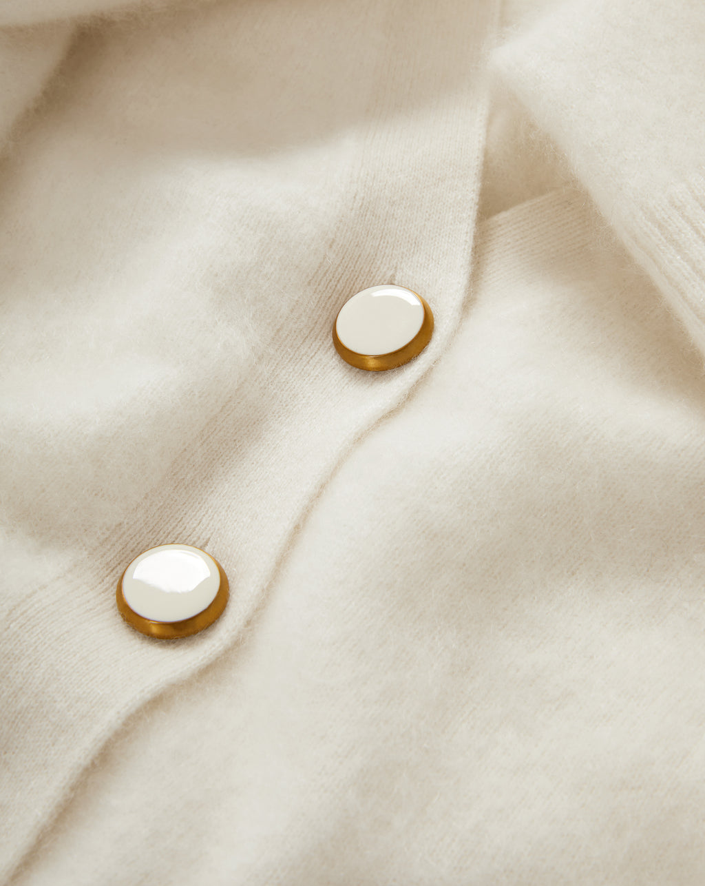 Veronica Beard Solene Brushed Cashmere Cardigan - Ivory