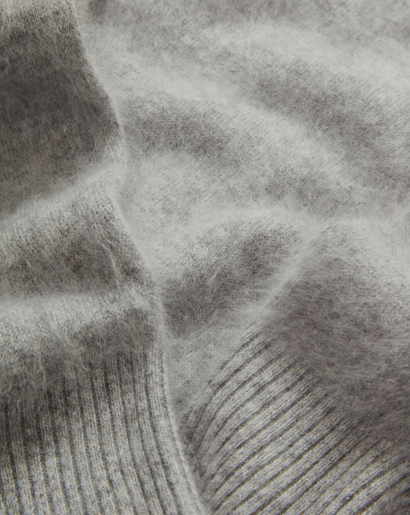 Pippen Brushed Cashmere Pullover in Heather Grey | Veronica Beard