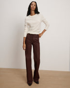 Veronica Beard Pippen Brushed Cashmere Pullover - Ivory