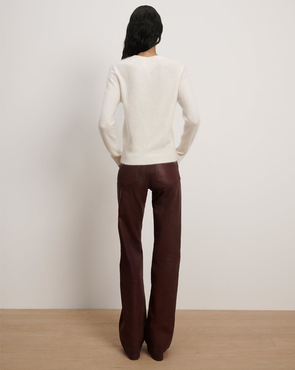 Veronica Beard Pippen Brushed Cashmere Pullover - Ivory