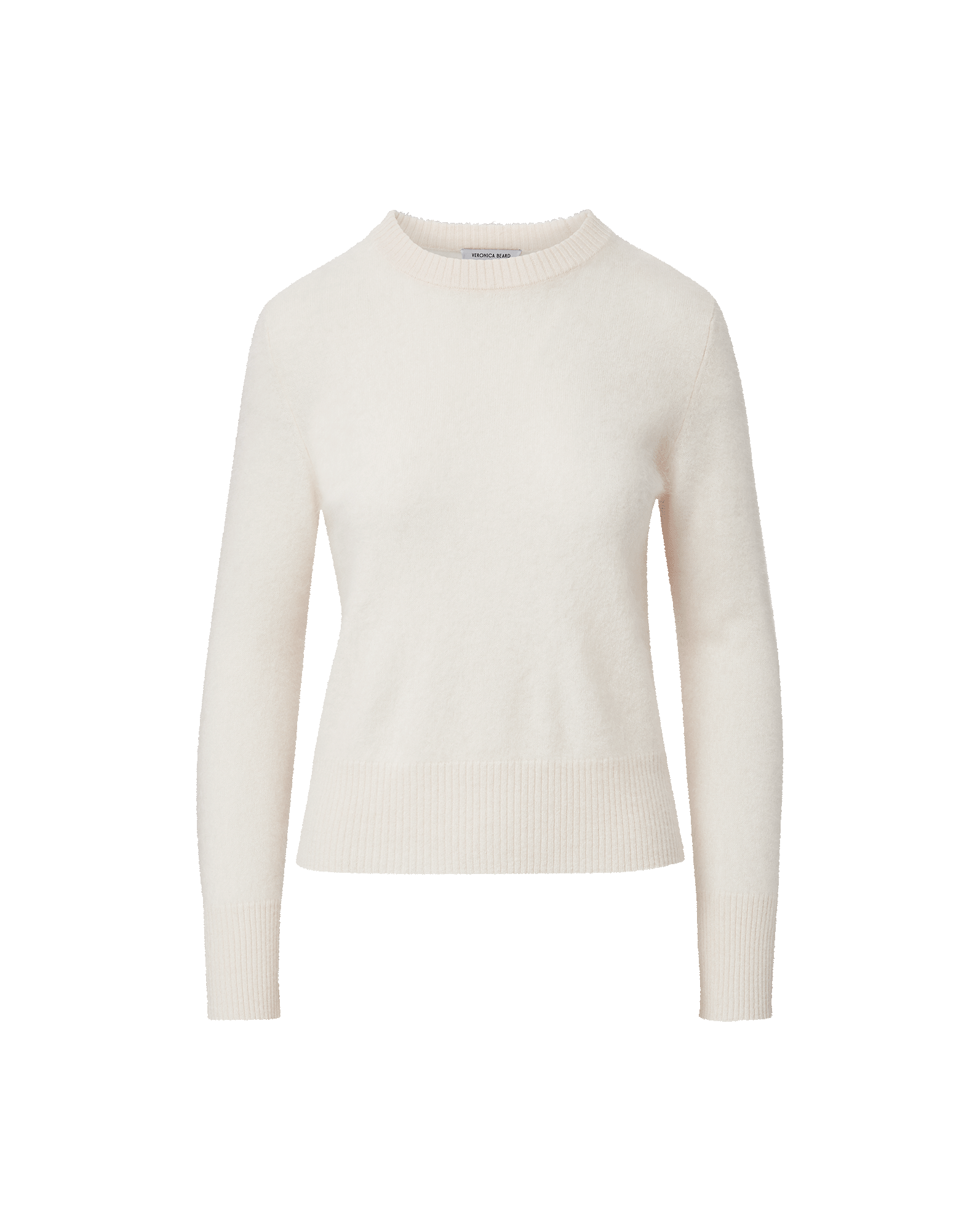 Pippen Brushed Cashmere Pullover in Ivory | Veronica Beard Pippen Brushed Cashmere Pullover in Ivory | Veronica Beard
