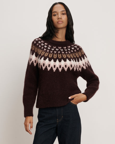 ニット/セーター Ameri VINTAGE  FUR BRAID CABLE KINT Faux Fur Trim Hooded Cable-Knit Sweater | Hollister KSA