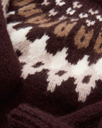 Veronica Beard Anne Fair Isle Sweater - Raisin Multi