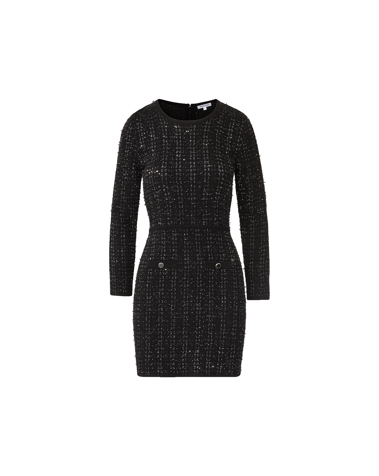 Channing Tweed Mini Dress in Black | Veronica Beard