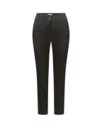 Veronica Beard Stila Slim Satin Pant - Black