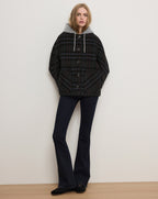 Veronica Beard Martine Dickey Scarf Coat - Black Multi
