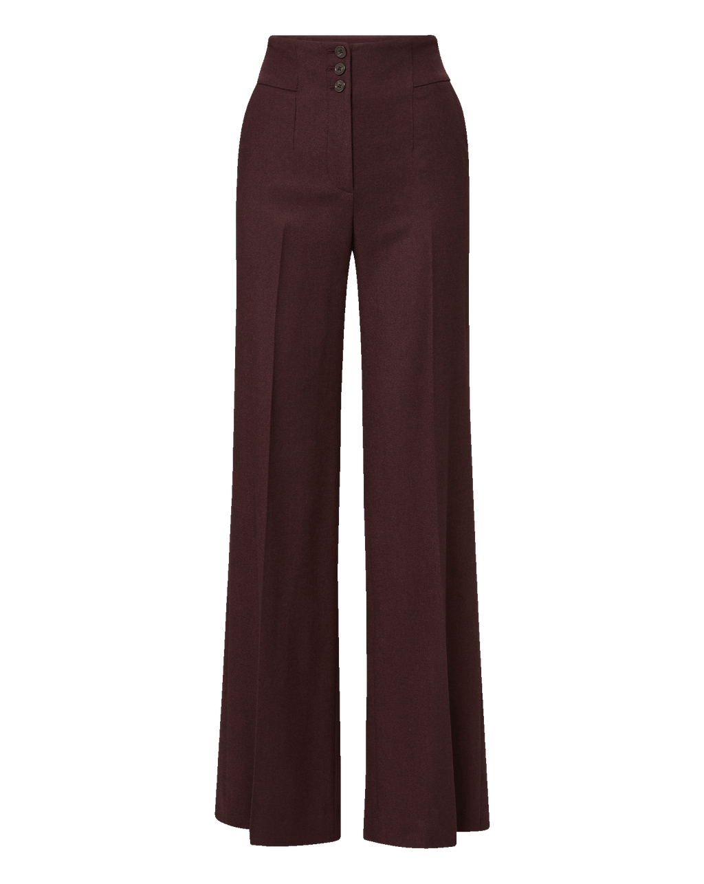 Veronica Beard Giovanna Wide-Leg Pant - Dark Currant Melange